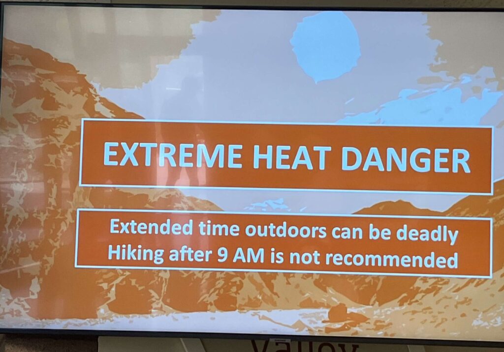 私が行った日はこんな感じの警告が出ていましたー！