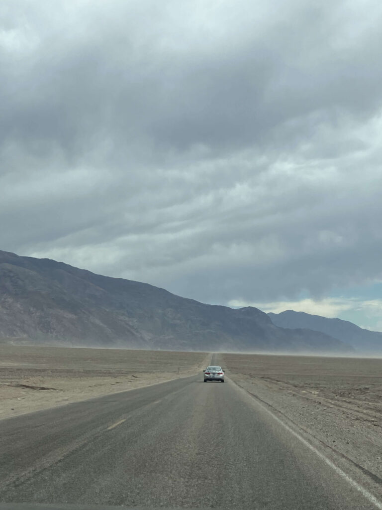 ひたすらこんな荒野を走り続けます。