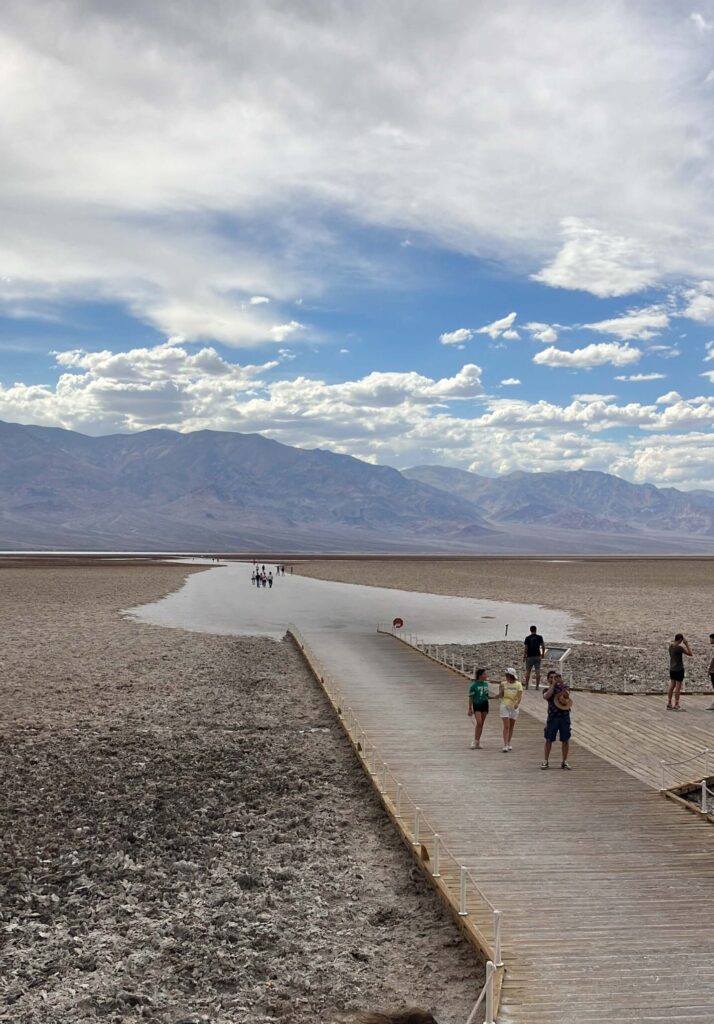 白い部分が塩湖です！