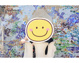 有料フォトブースの写真カサ・バトリョのカラフルな外観（バルセロナ）