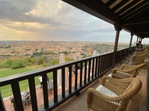 パラドールの室内からの景色