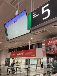 バロセロナからマドリード　電車移動