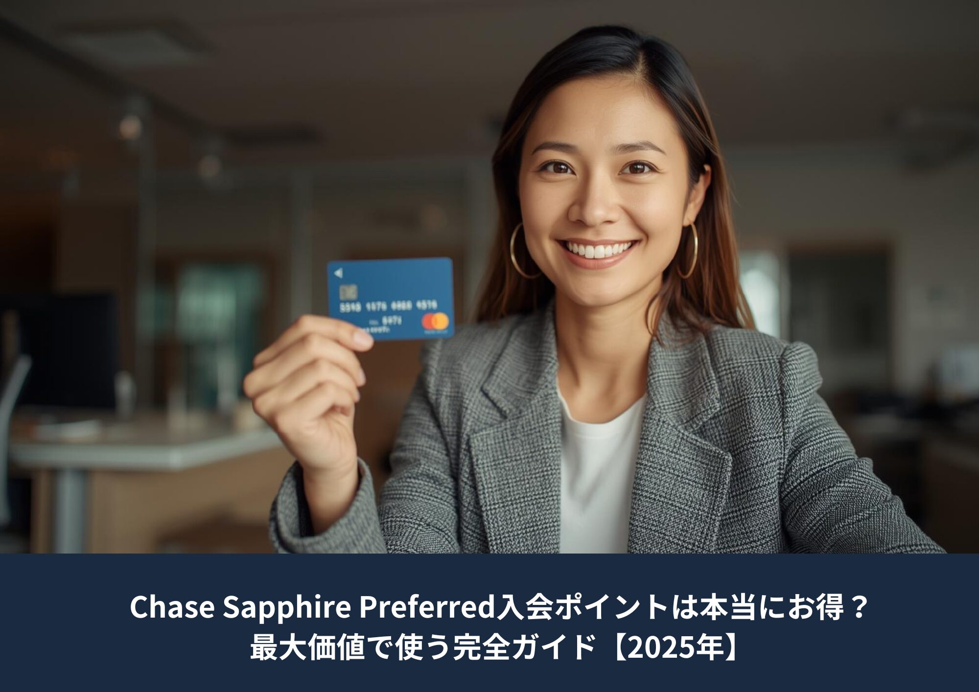 Chase Sapphire Preferredの入会ポイントと特典の価値を解説するブログアイキャッチ画像