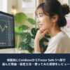 ウォレットに仮想通貨を送金している女性